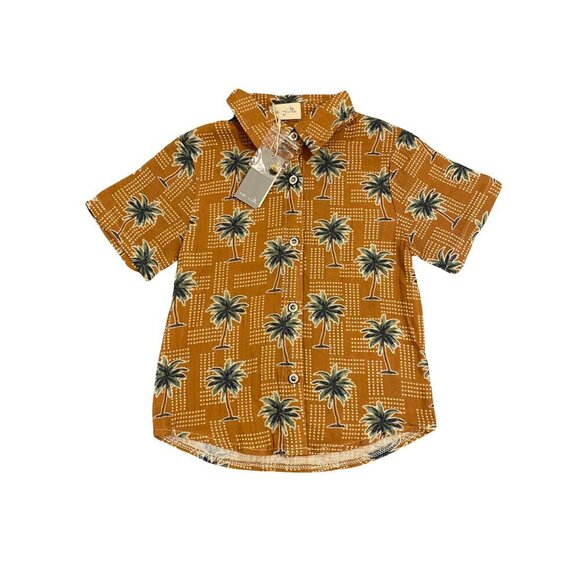 Miki Miette Toddler Boy's Trader Sam Palm Tree Shirt - Size 3T - New! - Picture 1 of 2